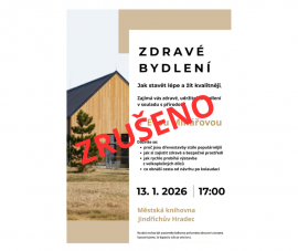 Eva Minářová: Zdravé bydlení (Přednáška zrušena)